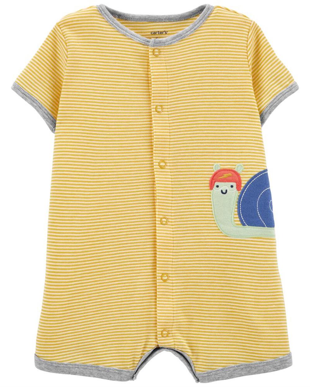 Carters Boys 0-24 Months Snail Snap-Up Romper