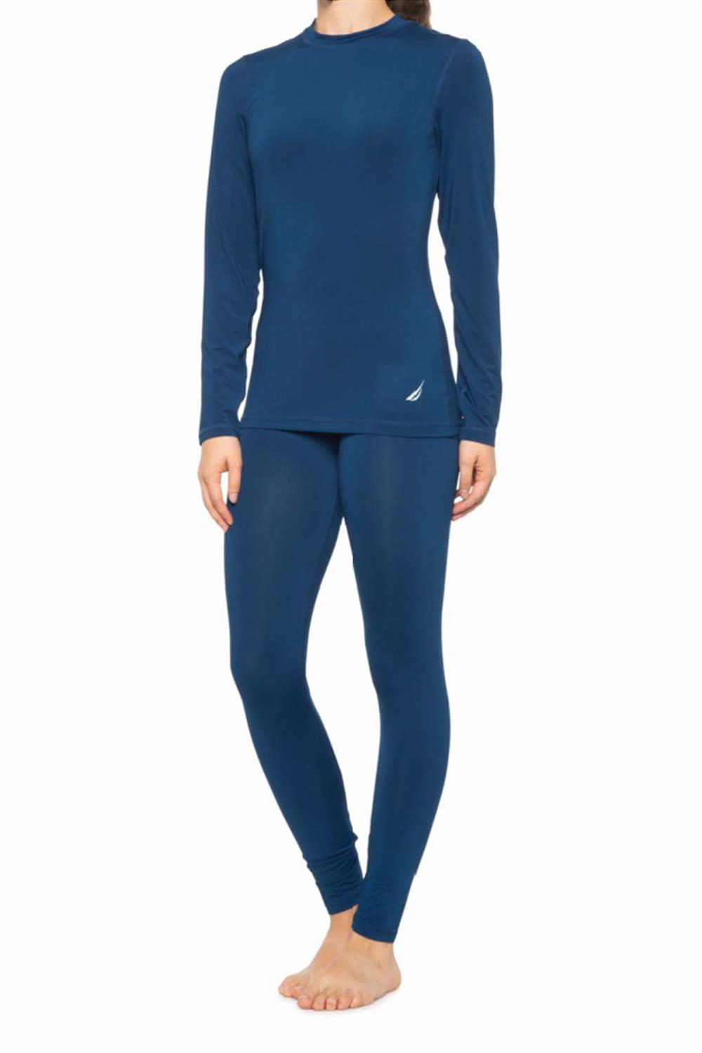 Nautica Womens Long Sleeve Thermal Base Layer Set