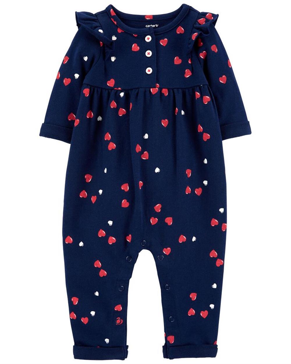 Carters Heart Jersey Jumpsuit