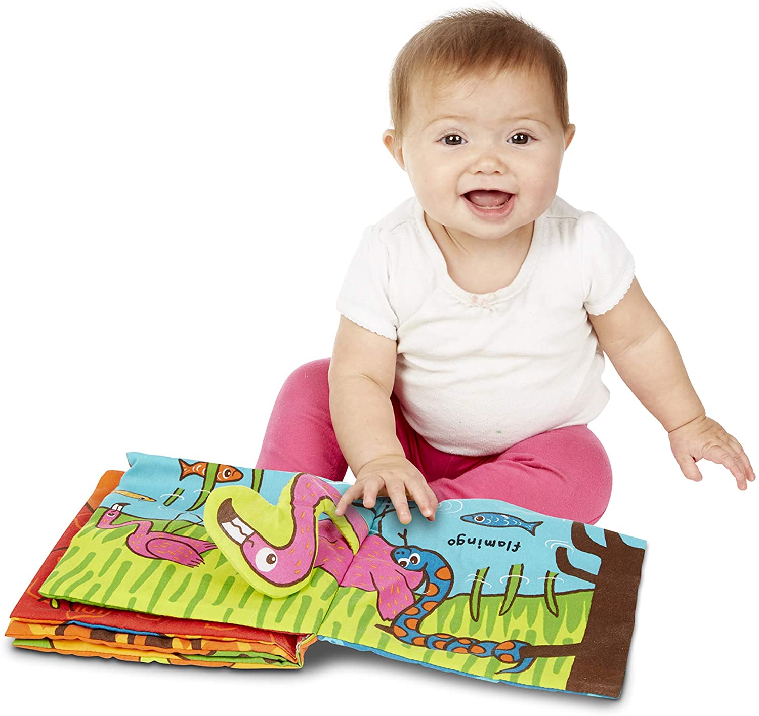 Melissa and Doug Soft Activity Baby Book - Wild Animals