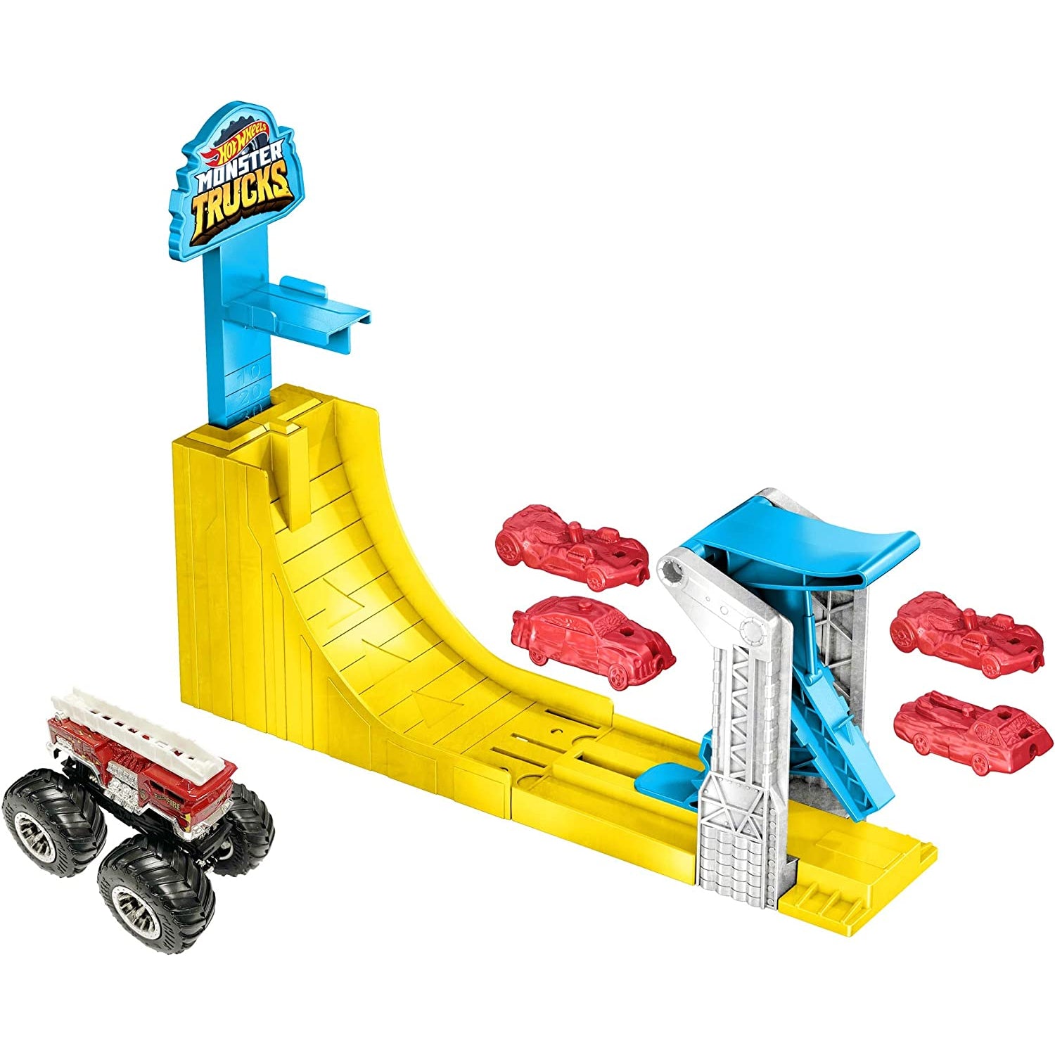 Mattel Hot Wheels Monster Trucks Big Air Breakout Playset