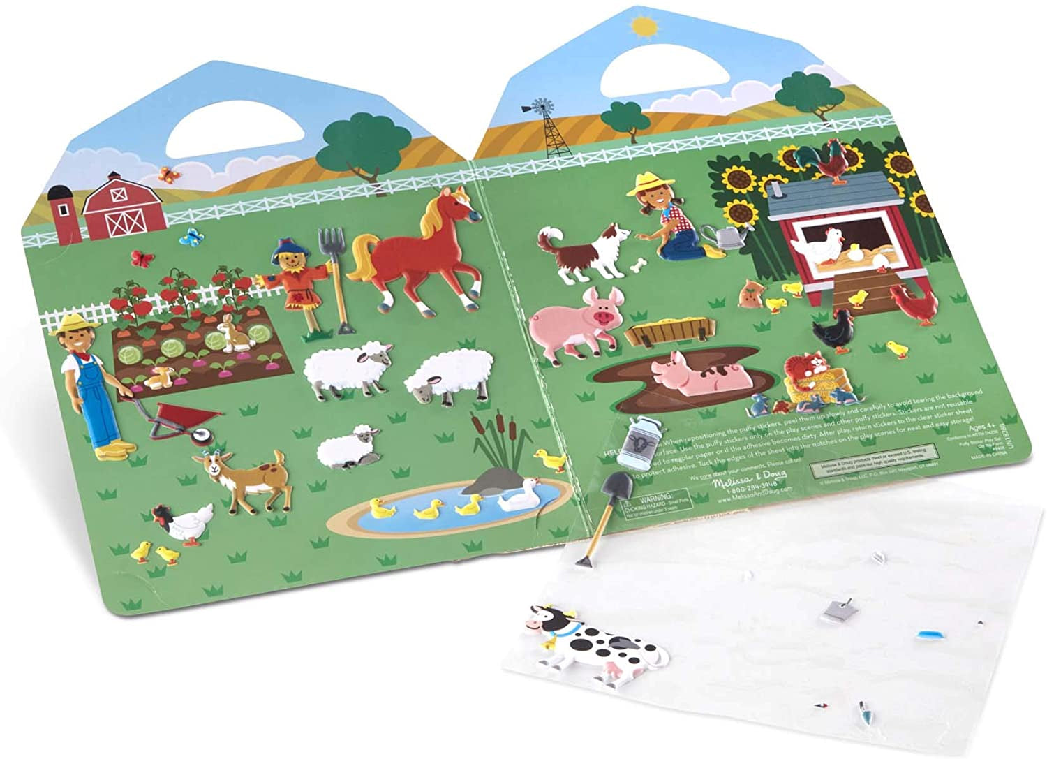 Melissa and Doug Puffy Sticker Play Set - On the Farm