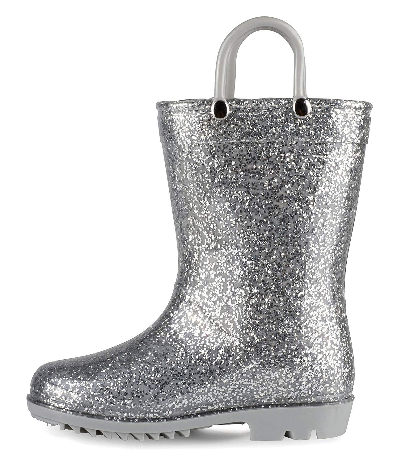 Lilly Of New York Girls 11-3 Glitter Rainboot