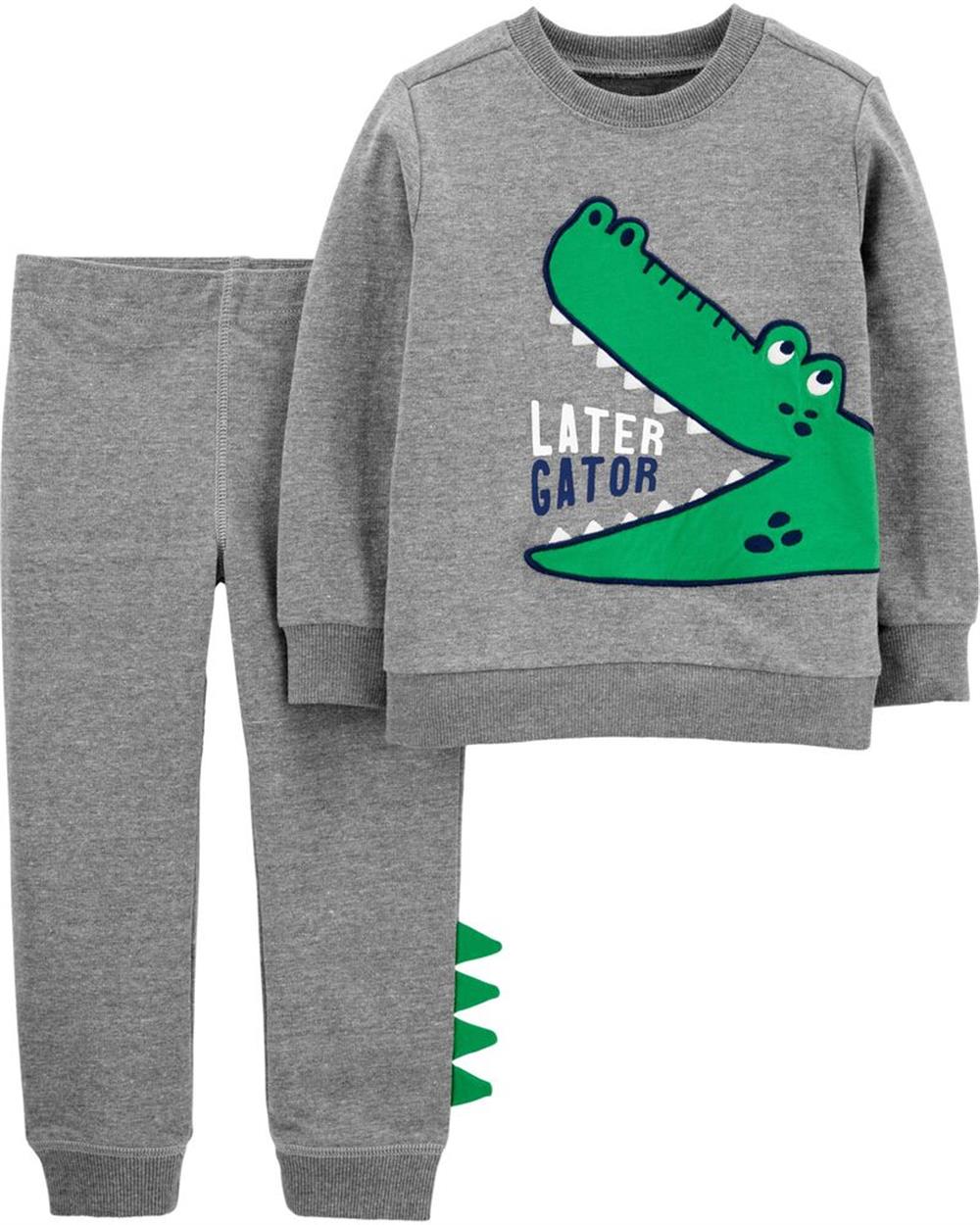 Carters Boys 2T-4T Gator Jogger Set