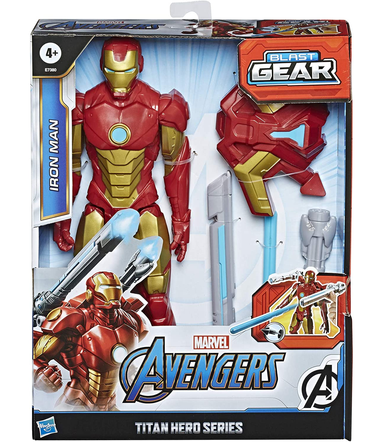 Hasbro Avengers Marvel Titan Hero Series Blast Gear Iron Man Action Figure, 12-Inch Toy