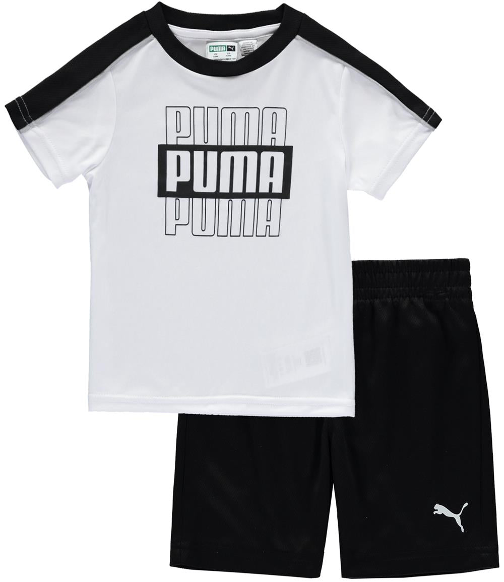 PUMA Boys 2T-4T T-Shirt Short Set