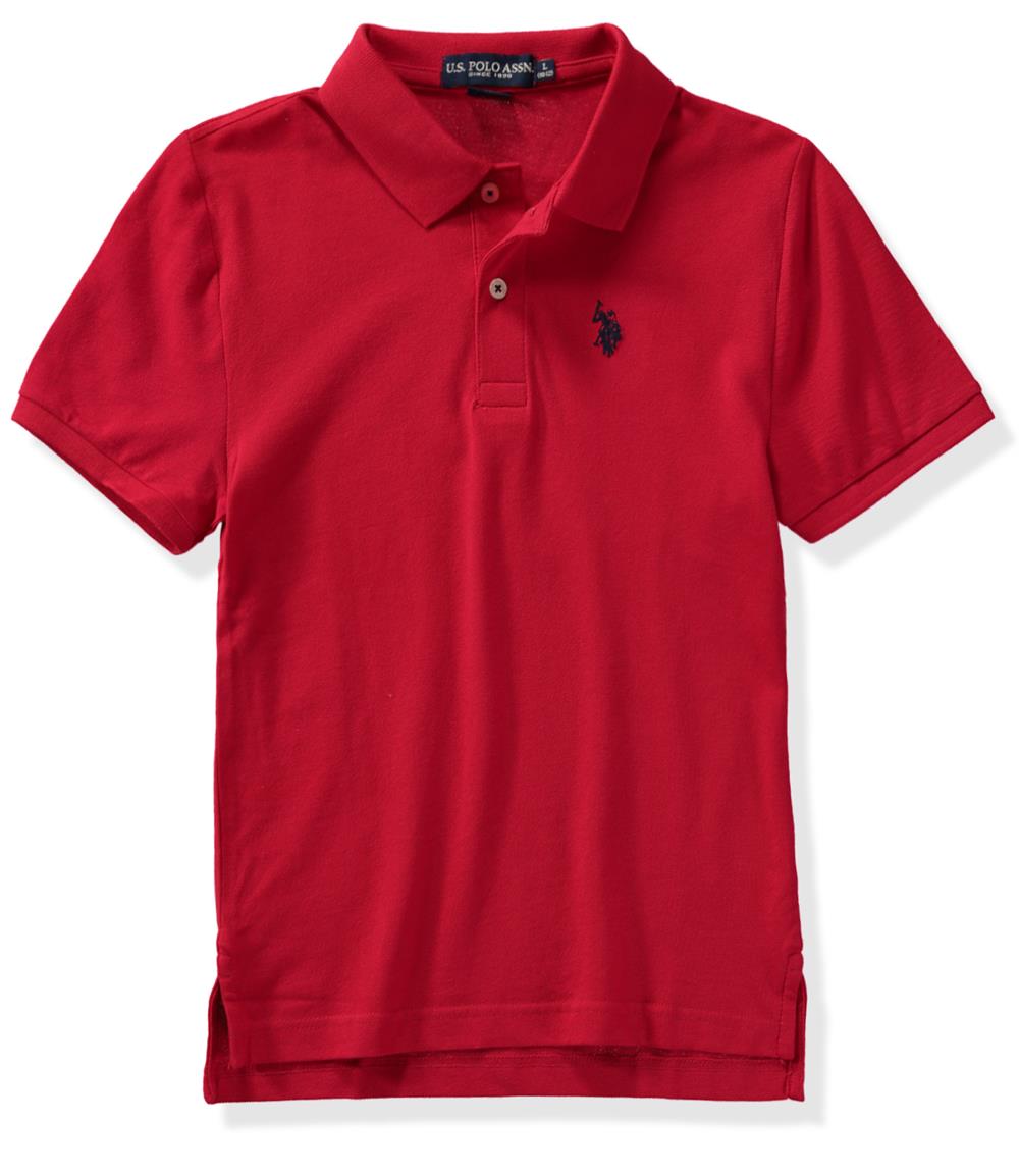 U.S. Polo Assn. Boys 4-20 Short-Sleeve Classic Polo Shirt with Small Pony Applique