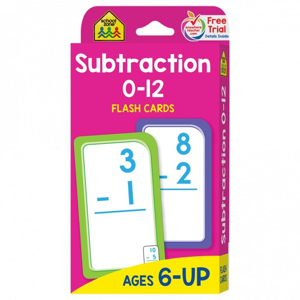 School Zone Addition 0-12 Flash Cards