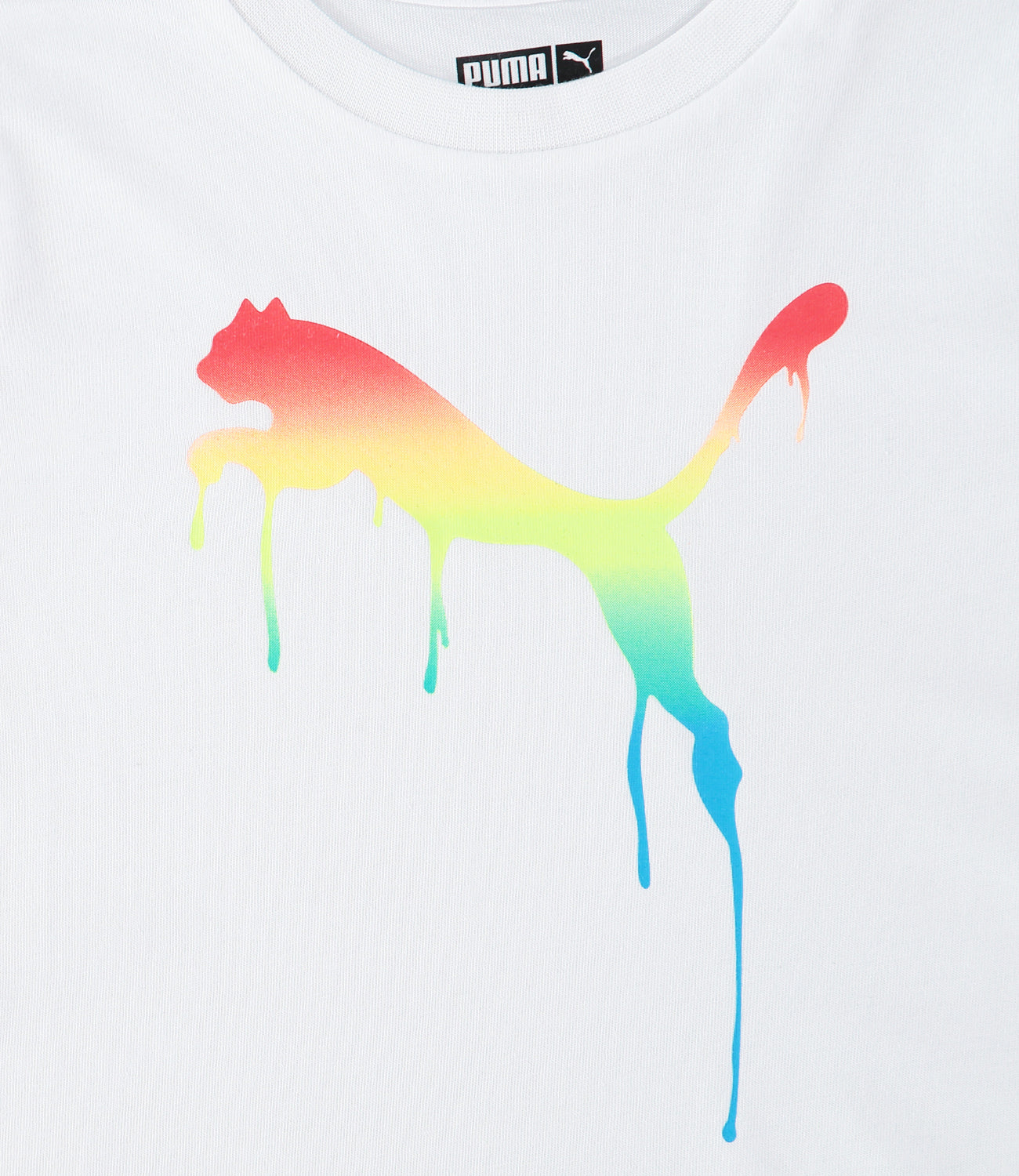 PUMA Boys 8-20 Tie Dye Drip Cat Logo T-Shirt