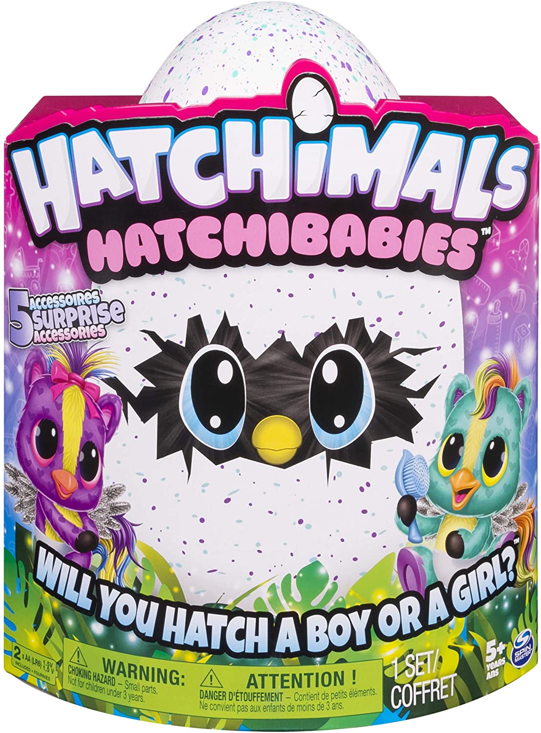 Hatchimals HatchiBabies Ponette, Hatching Egg with Interactive Toy Pet Baby