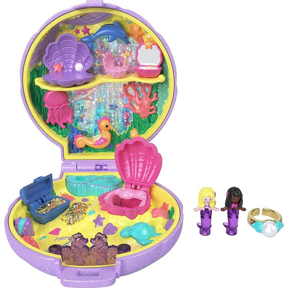 Mattel Polly Pocket Keepsake Collection Mermaid Dreams Collectible Compact