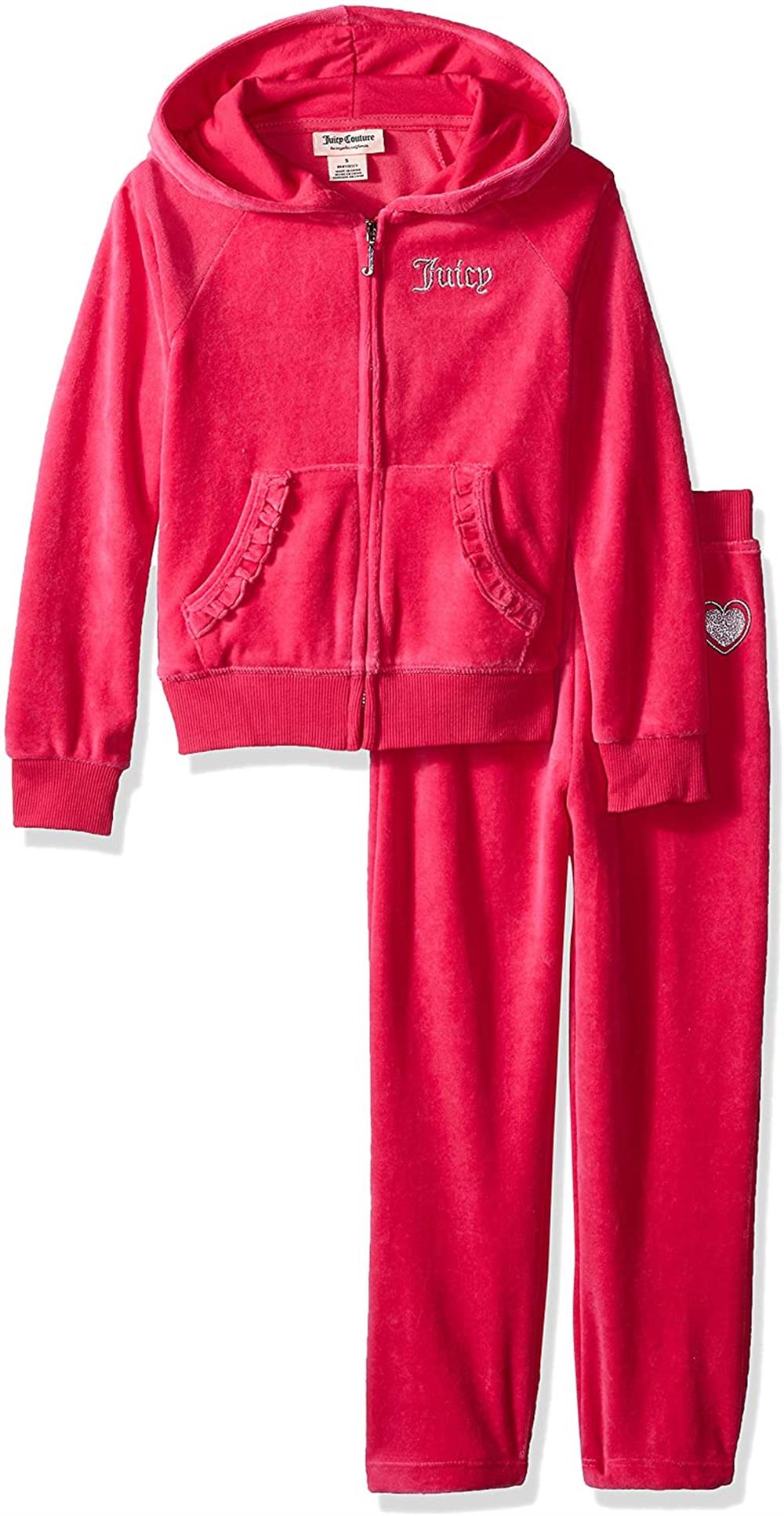 Juicy Couture Girls 4-6X Velour Jogger Set