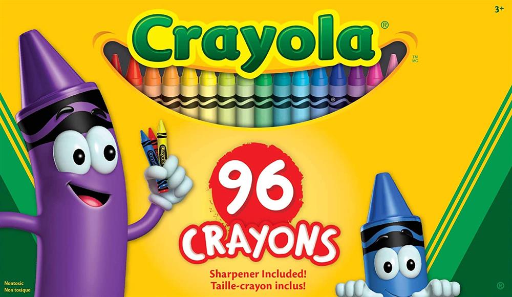 Crayola Crayons 96 Colors, Sharpener Included