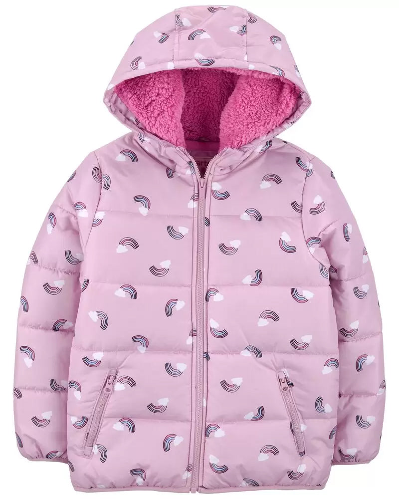 Carters Girls 12-24 Months Heart Puffer Jacket