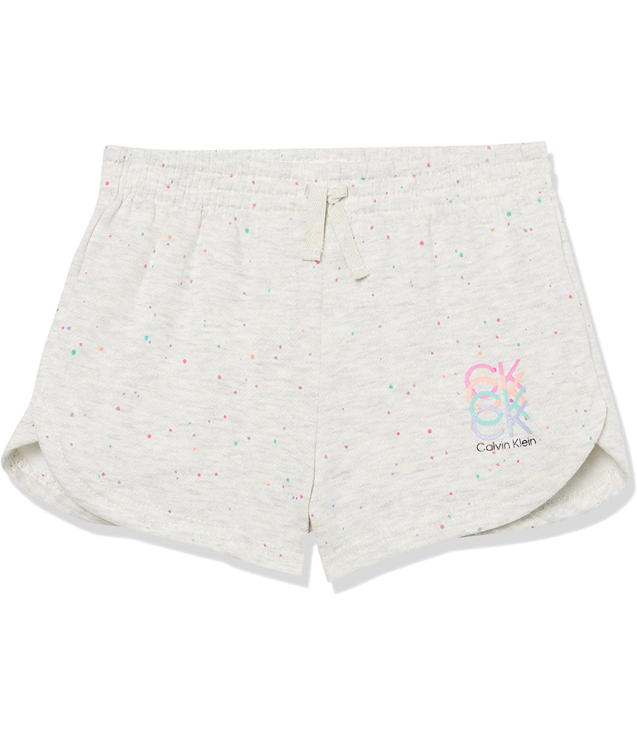 Calvin Klein Girls 2T-4T 2-Piece Splatter Short Set