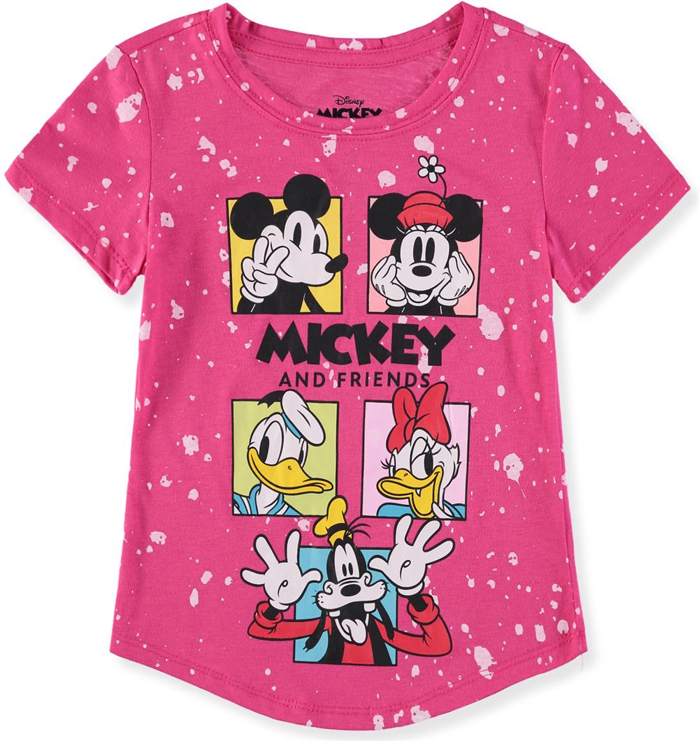 Disney Girls 4-16 Mickey Mouse Splatter T-Shirt