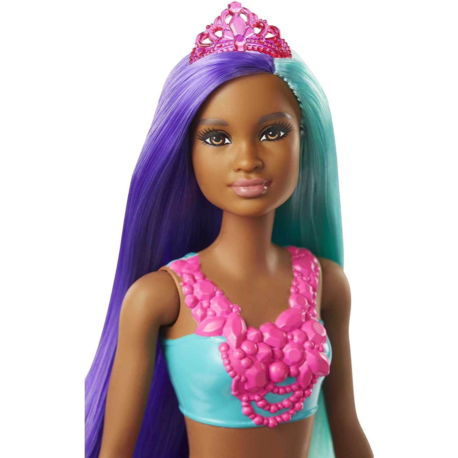 Barbie Dreamtopia Mermaid Doll, 12-inch, Teal and Purple Hair, multi