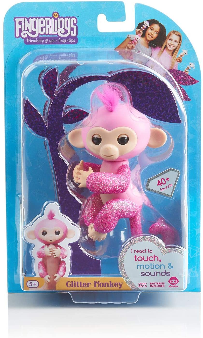 Fingerlings Rose Glitter Monkey