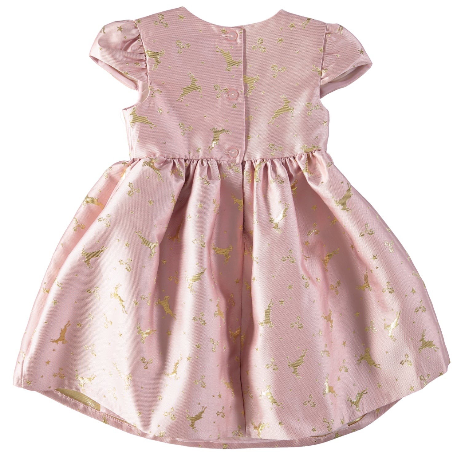 Bonnie Jean Girls 2T-4T Reindeer Jacquard Bow Dress