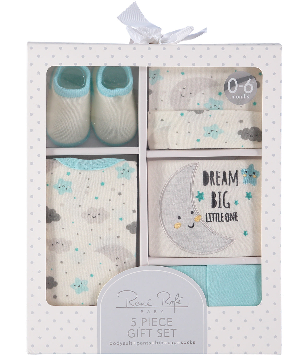 Rene Rofe Baby Boys and Baby Girls 0-9 Months 5-Piece Gift Box Set