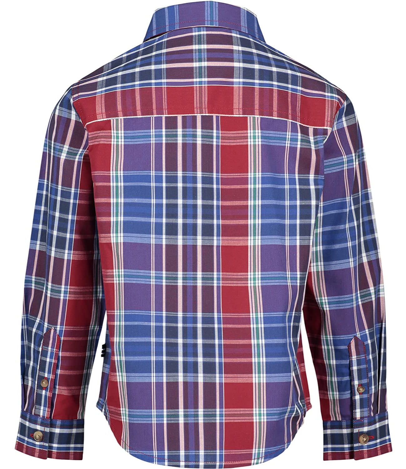 Nautica Boys 4-7 Long Sleeve Plaid Button Down Shirt