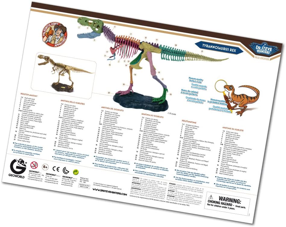 Uncle Milton Dr. Steve Hunters T-Rex Model Kit