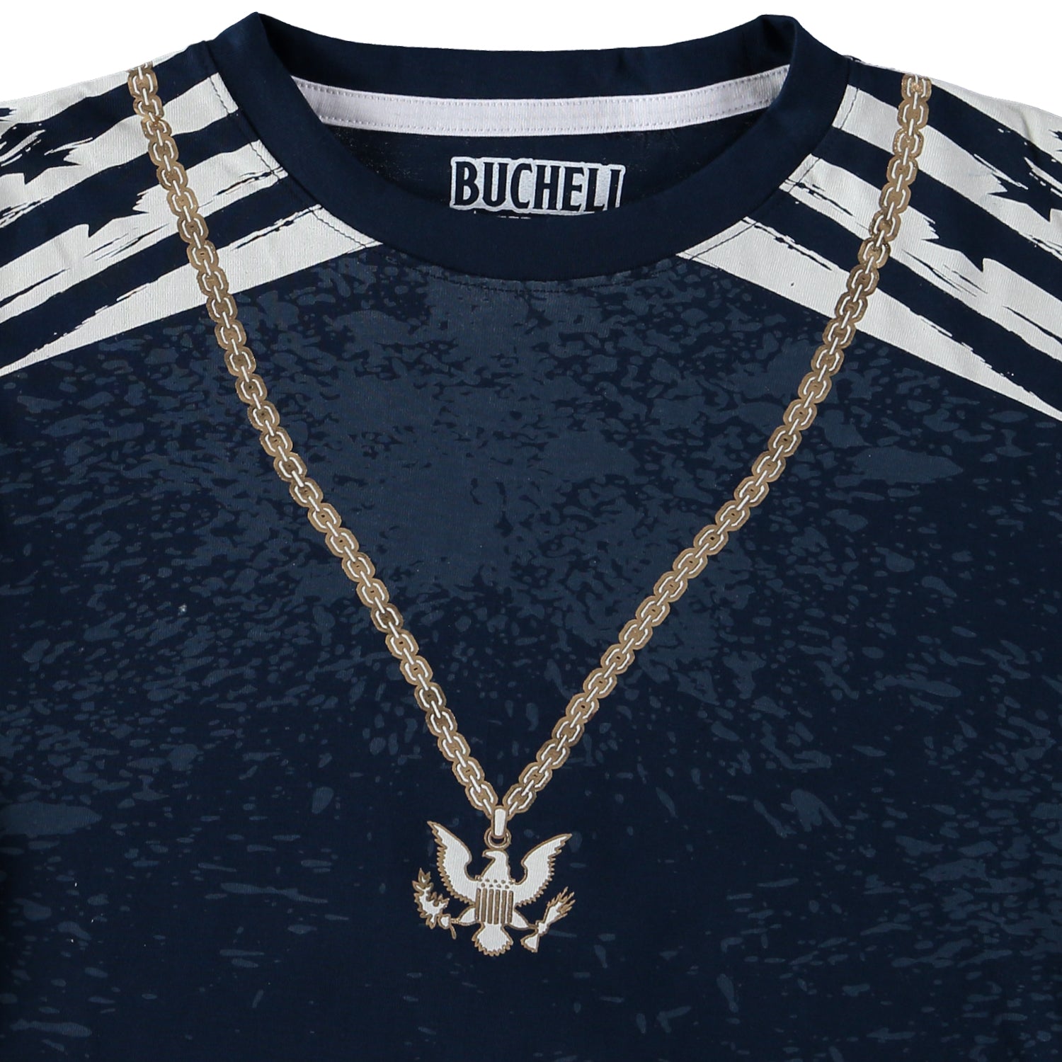 Bucheli Boys 8-20 Short Sleeve Raglan Chain T-Shirt