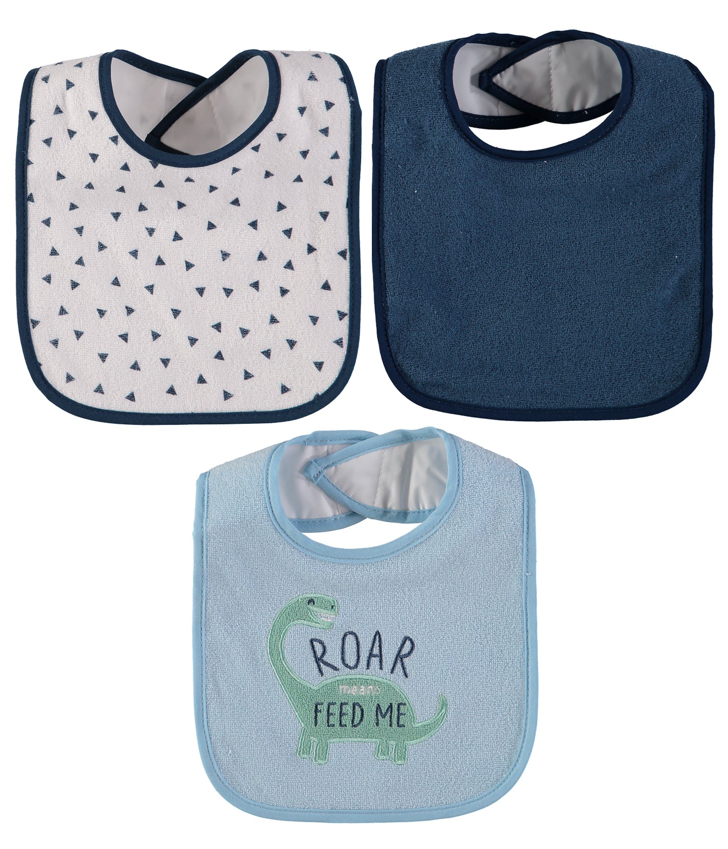 Bon Bebe Baby Boys 7-Pack Bibs with Waterproof Backing