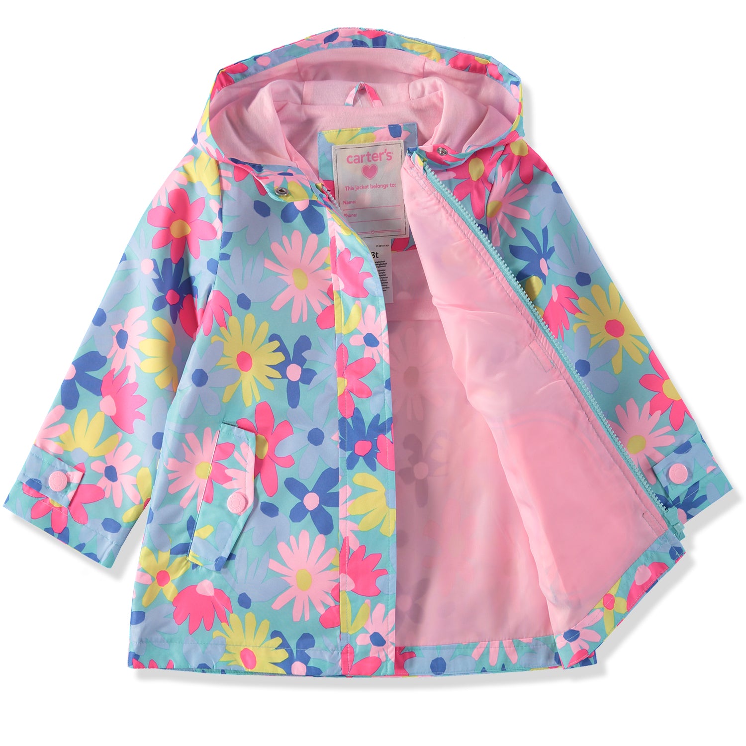 Carter's Girls 12-24 Months Rainslicker Rain Jacket