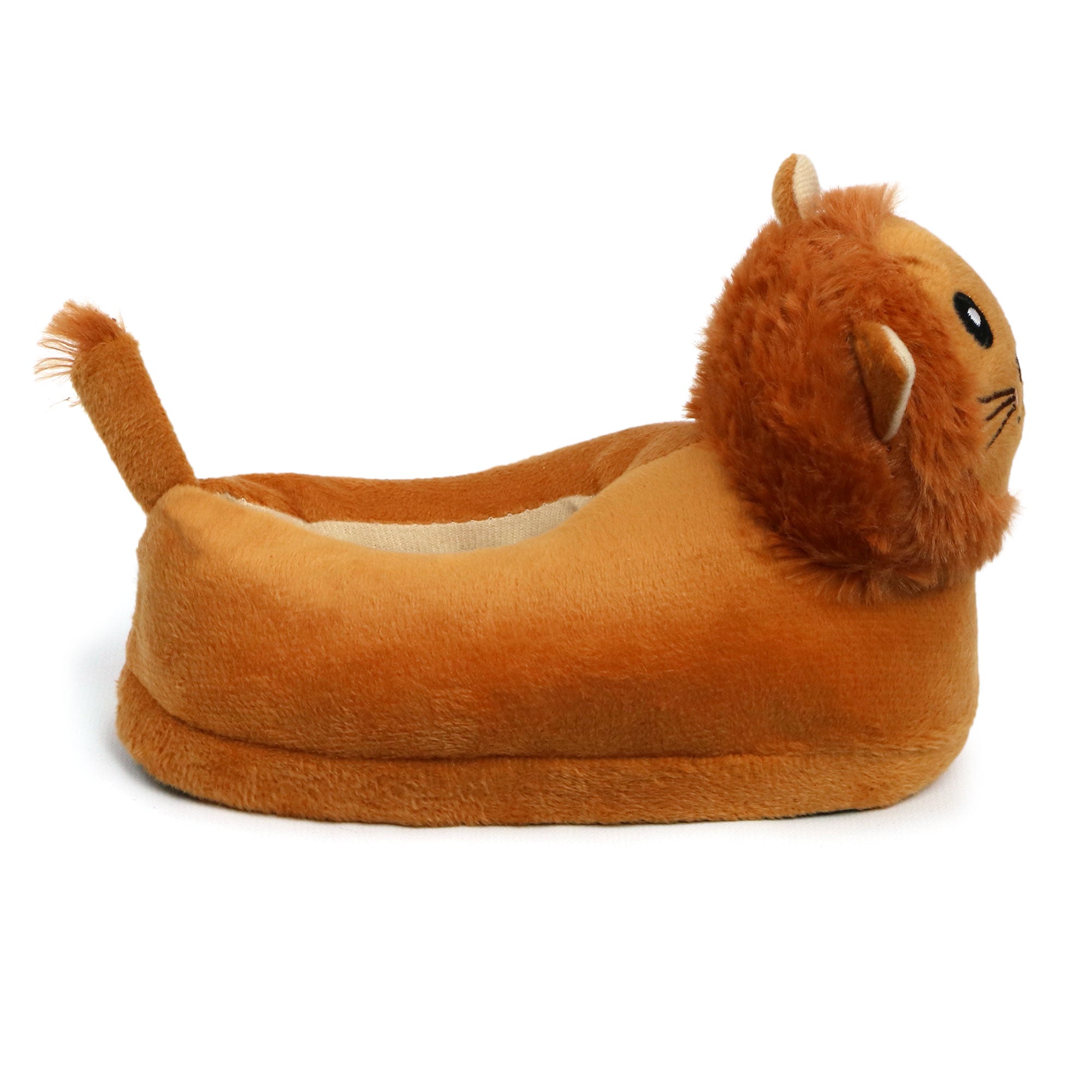 Zac & Evan Boys 2T-4T Animal Plush Slipper