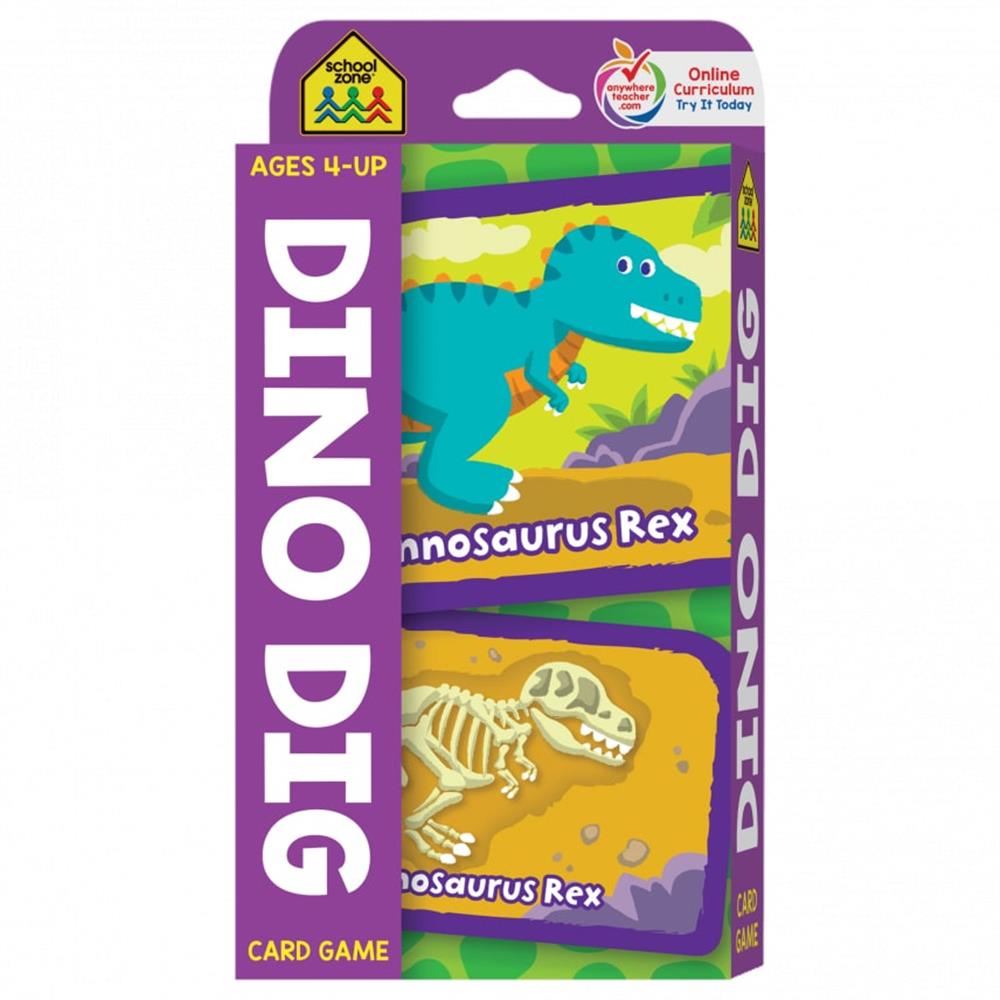 School Zone Dino Dig Card Game