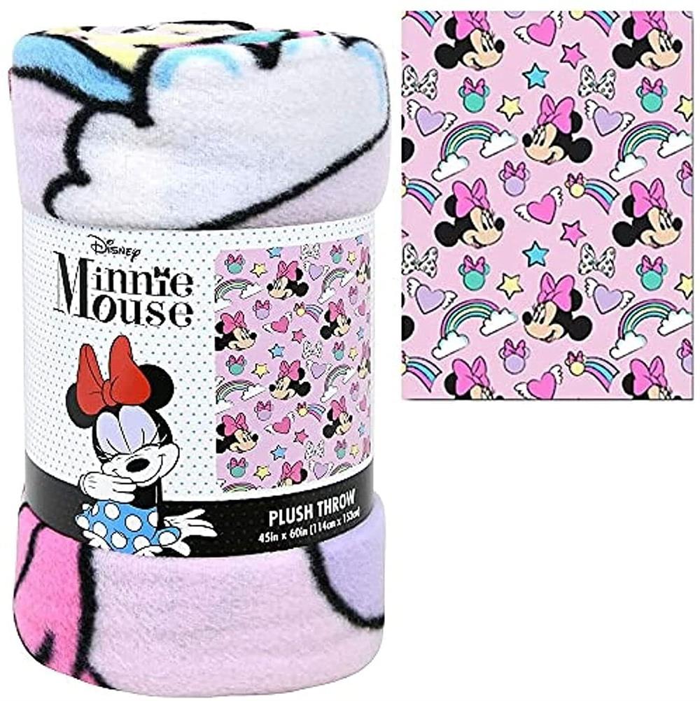 Minnie Mouse Plush Fleece Blanket - Size 45x60 inches