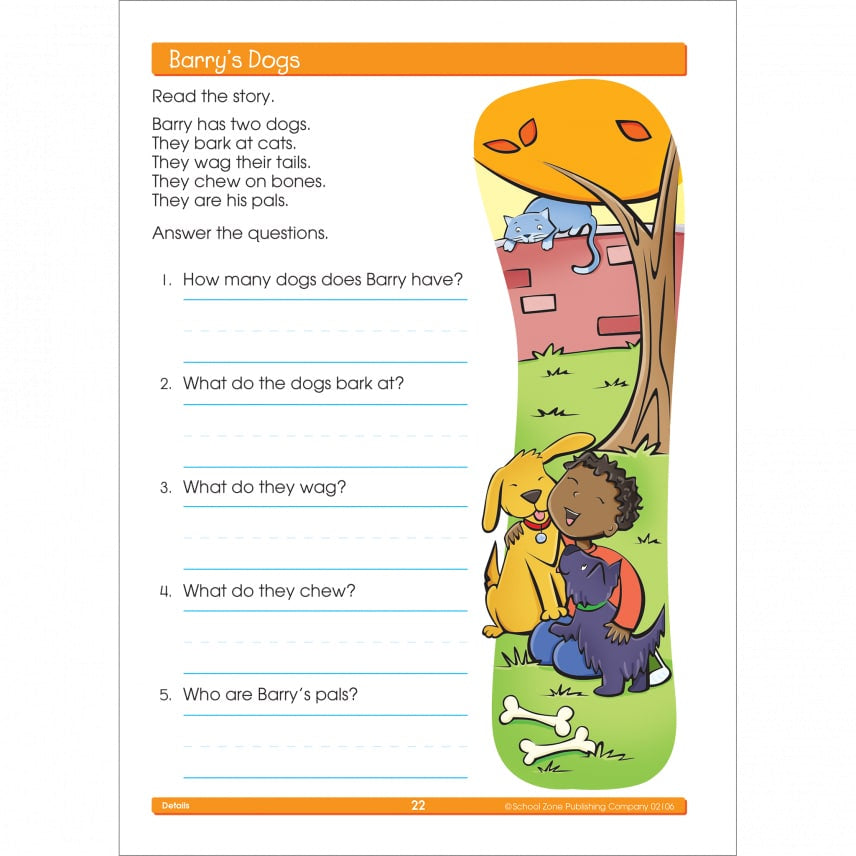 School Zone Beginning Reading Grades 1-2 Workbook