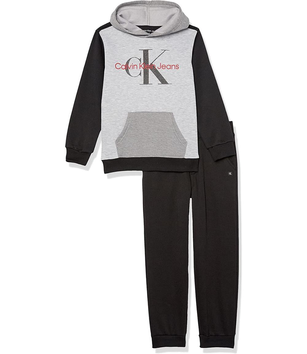 Calvin Klein Boys 2T-4T Colorblock Jogger Set