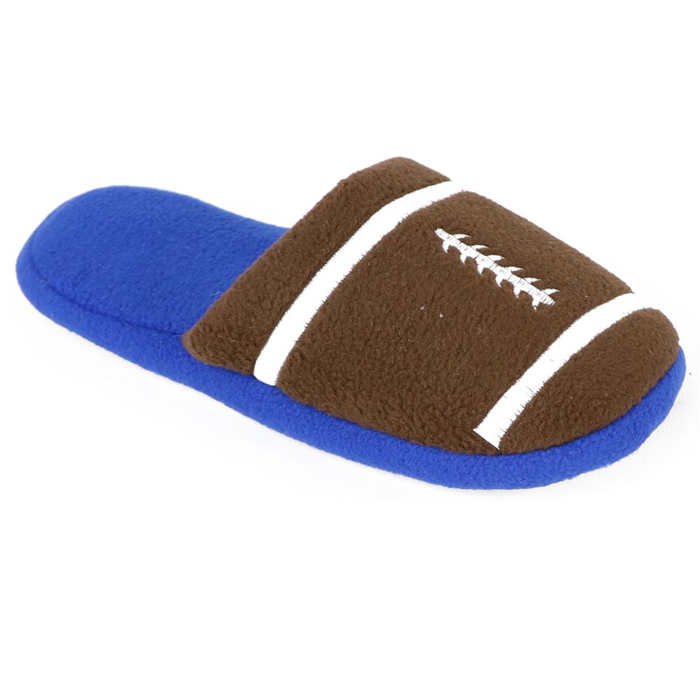 Zac & Evan Boys 11-5 Sports Fleece Slipper