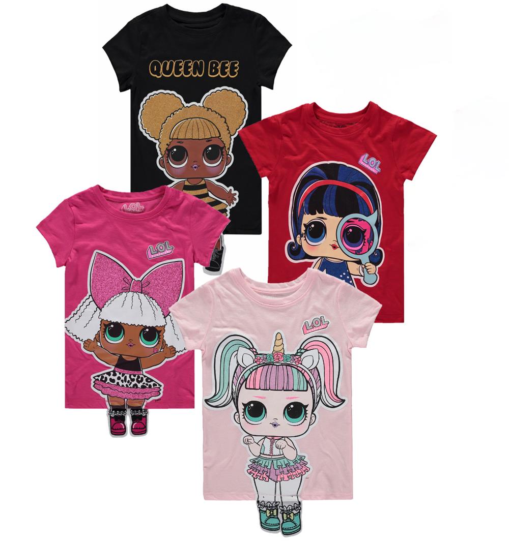 L.O.L. Surprise! Girls T-Shirt 4-Pack