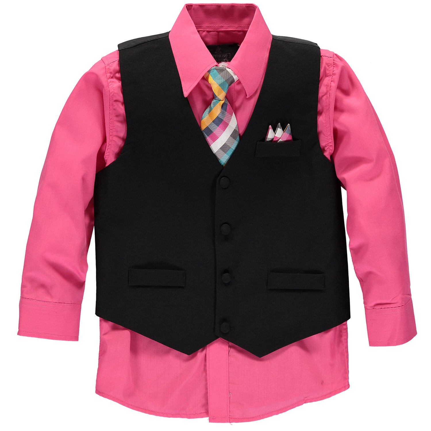 Vittorino Boys 8-16 4-Piece Suit Vest Set