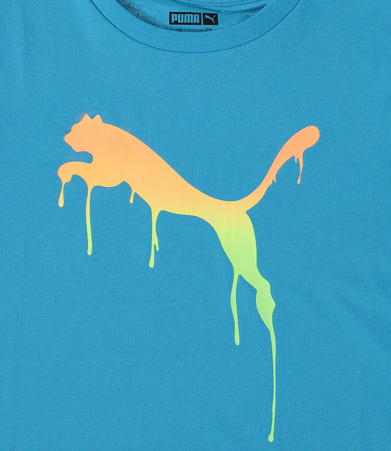 PUMA Boys 8-20 Tie Dye Drip Cat Logo T-Shirt