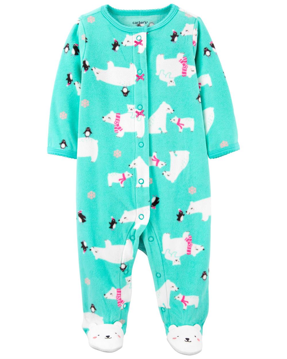 Carters Girls 0-9 Months Polar Bear Sleep and Play