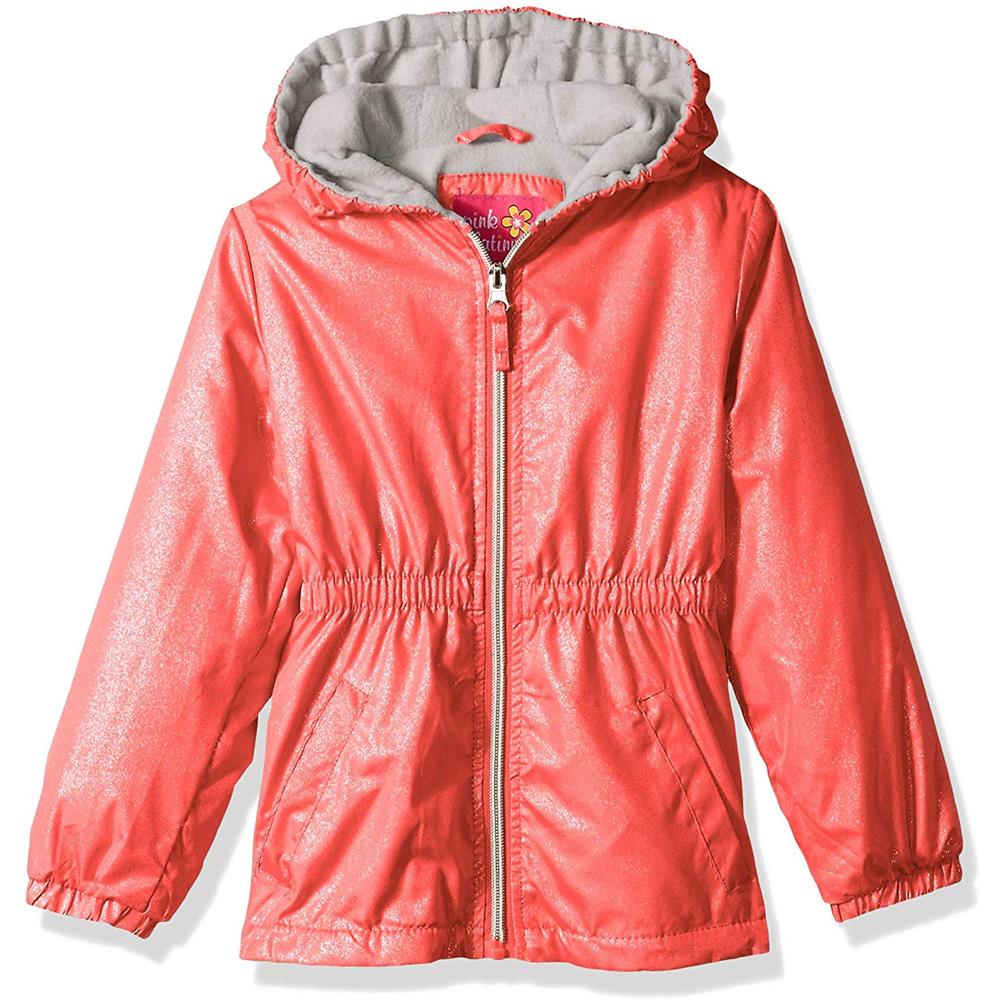 Pink Platinum Girls' 2T-4T Polar Fleece Anorak