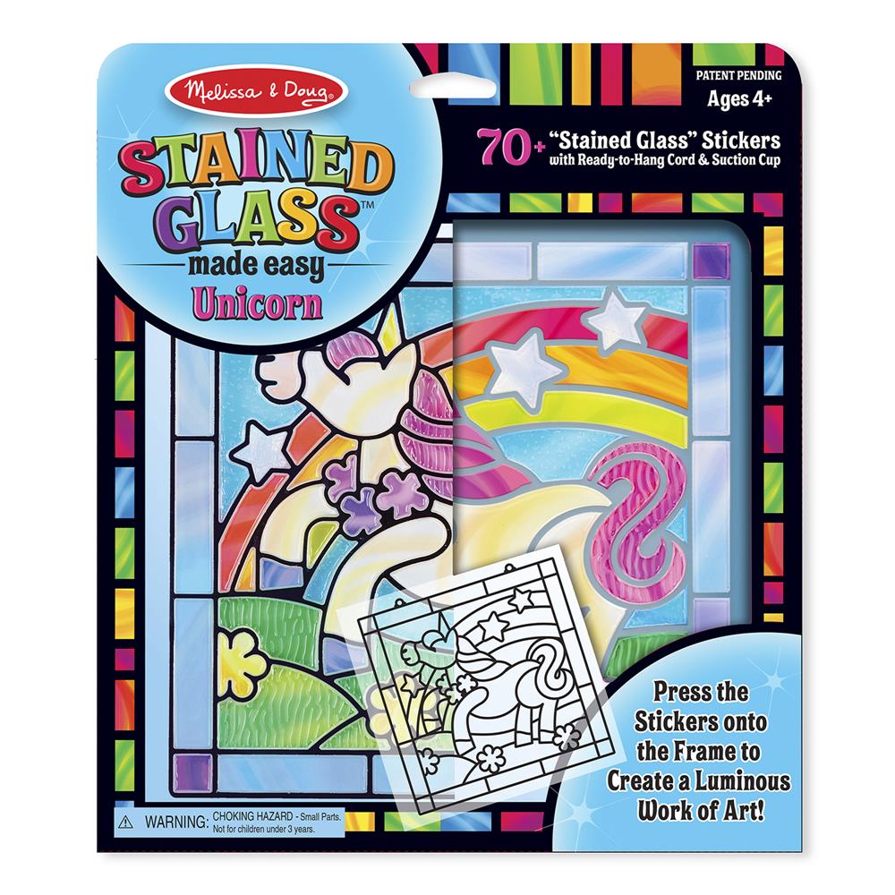 Melissa and Doug Stained Glass Made Easy - Unicorn