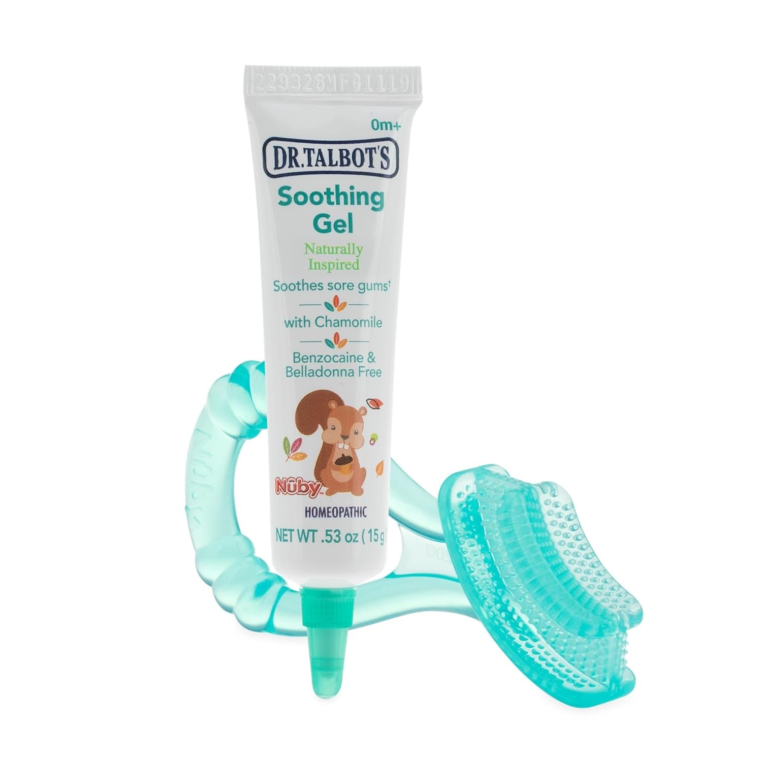 Nuby Teething Gel w/ Silicone Gum Massager