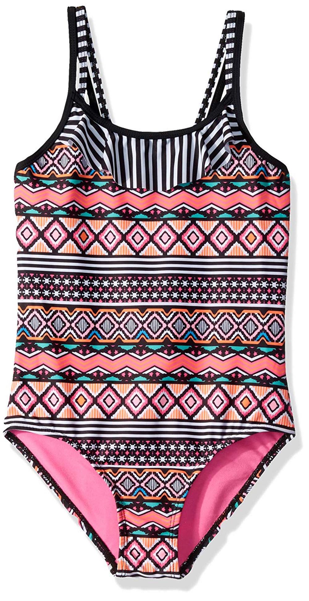 Limited Too Girls 7-16 Aztec Stripe Swimsuit