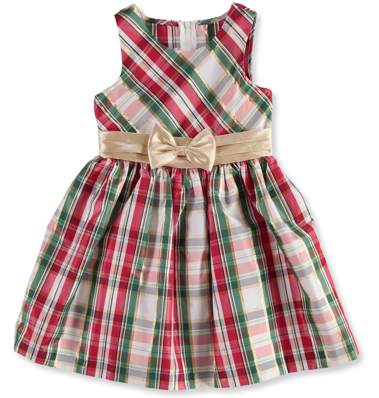 Bonnie Jean Girls 2T-4T Plaid Cardigan Dress