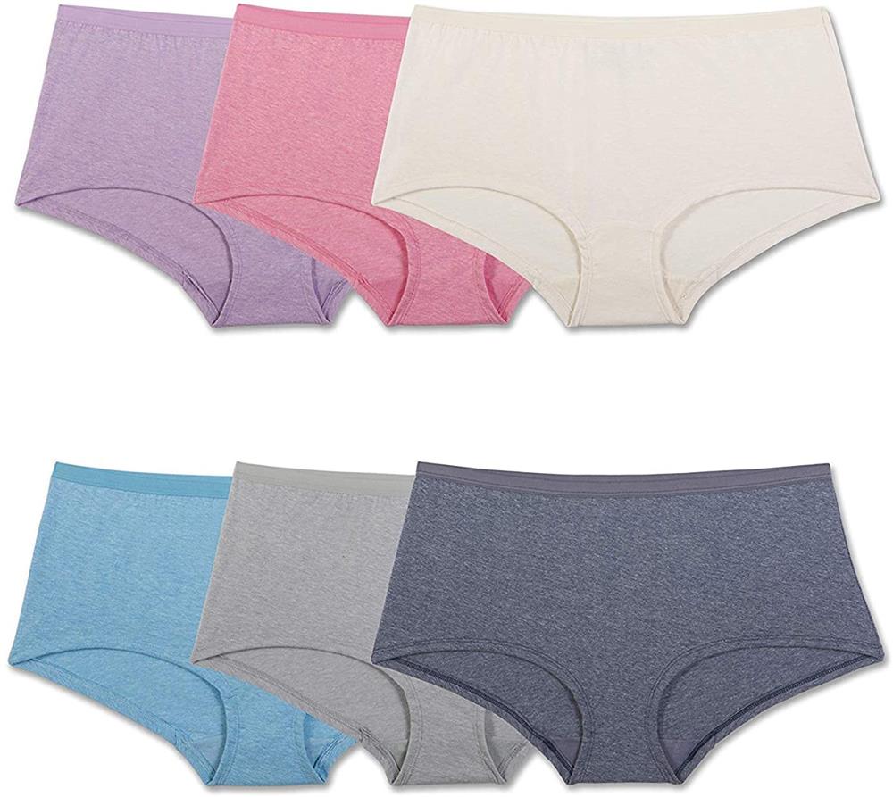 Fruit of the Loom Womens 6-Pack Beyondsoft Boy Shorts