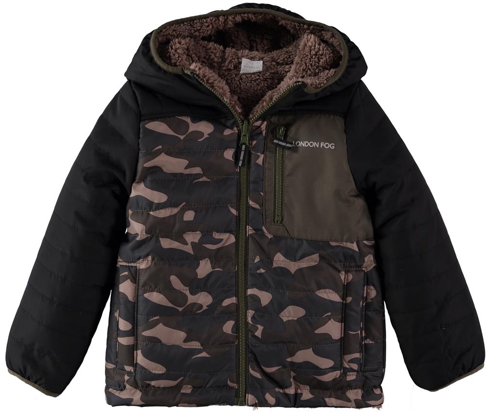 London Fog Boys 4-7 Reversible Camo Jacket