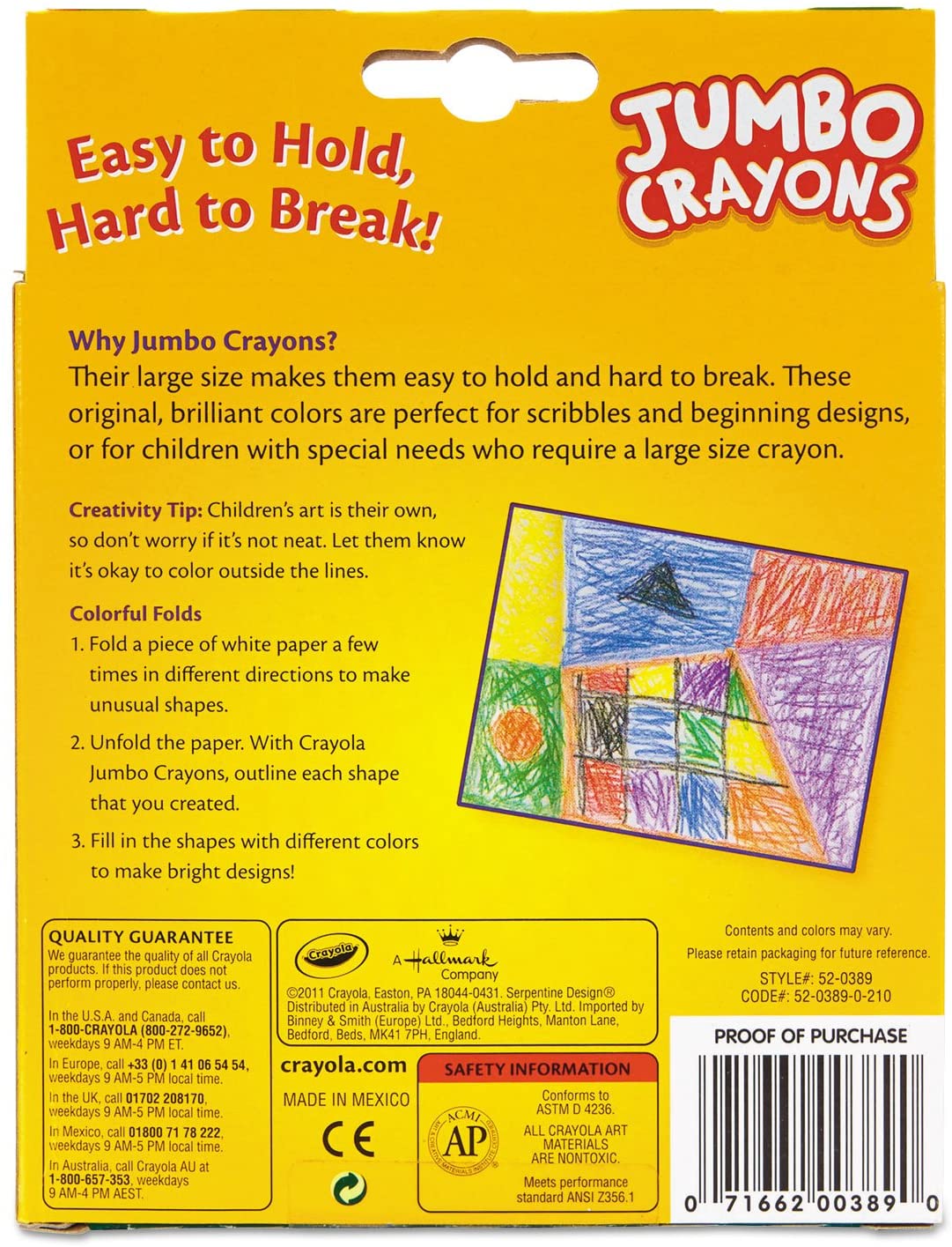 Crayola Jumbo Crayons 8 count