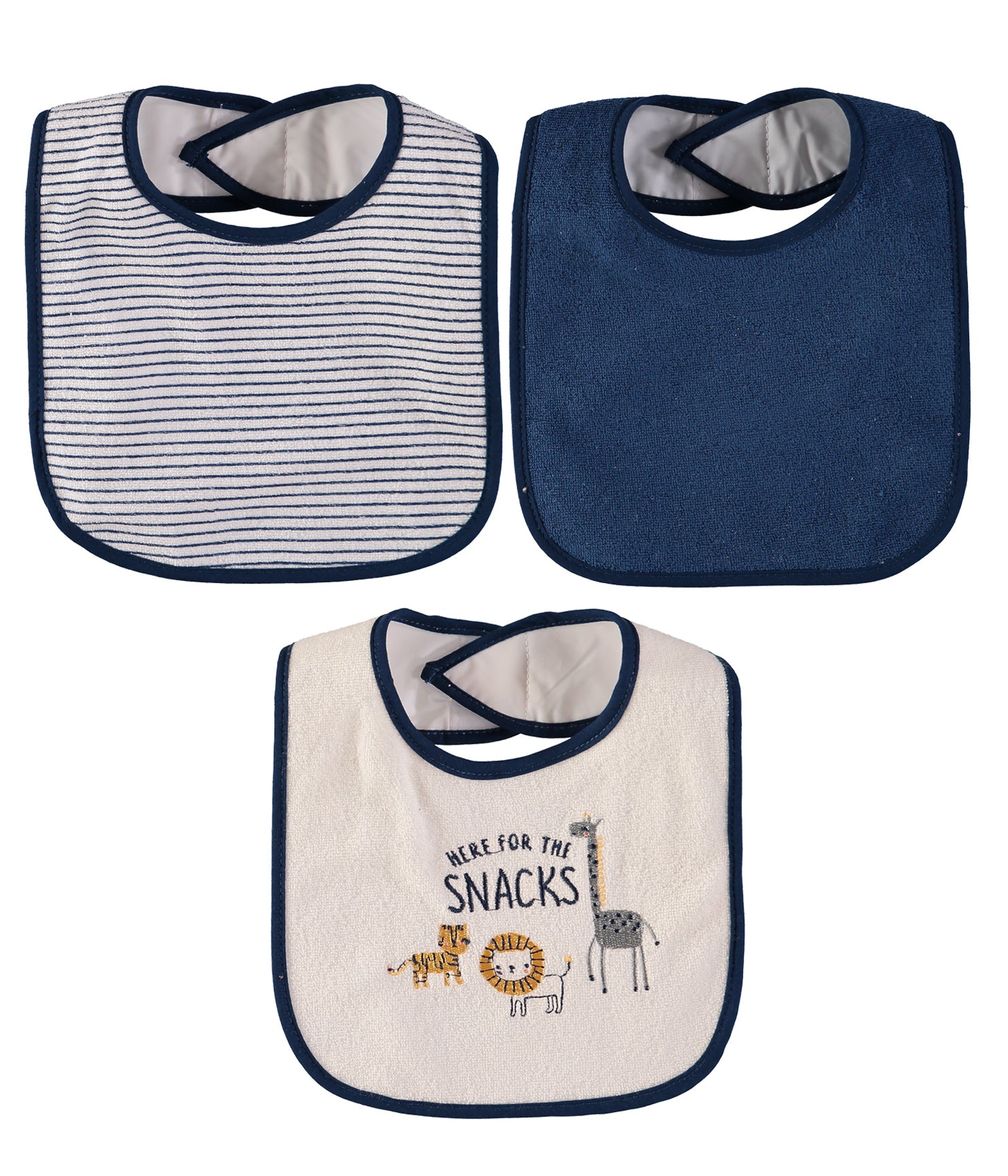 Bon Bebe Baby Boys 7-Pack Bibs with Waterproof Backing