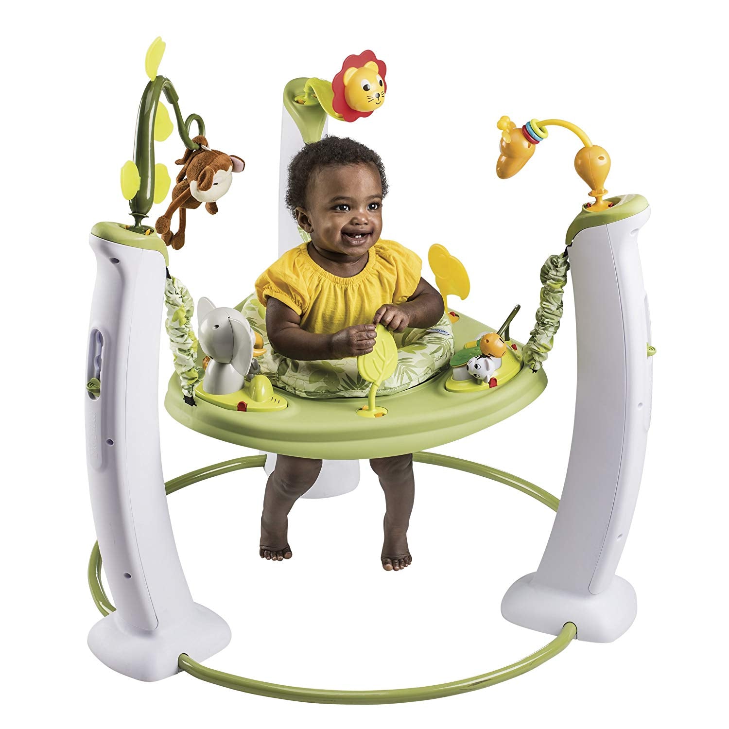 Evenflo Exersaucer Jump & Learn Stationary Jumper - Safari Friends