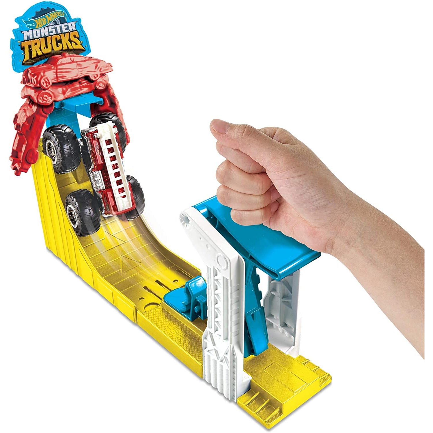 Mattel Hot Wheels Monster Trucks Big Air Breakout Playset